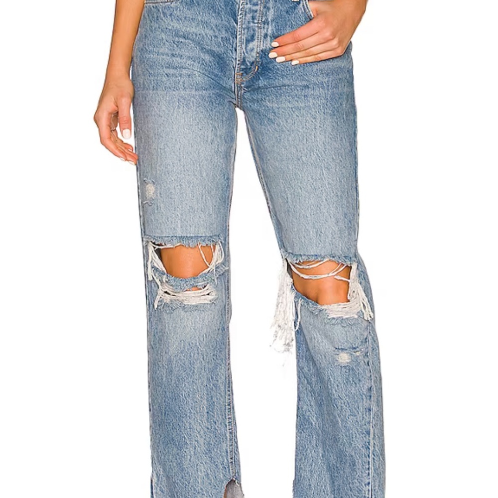 Tapered Baggy Boyfriend in Mid Century Blue Free People